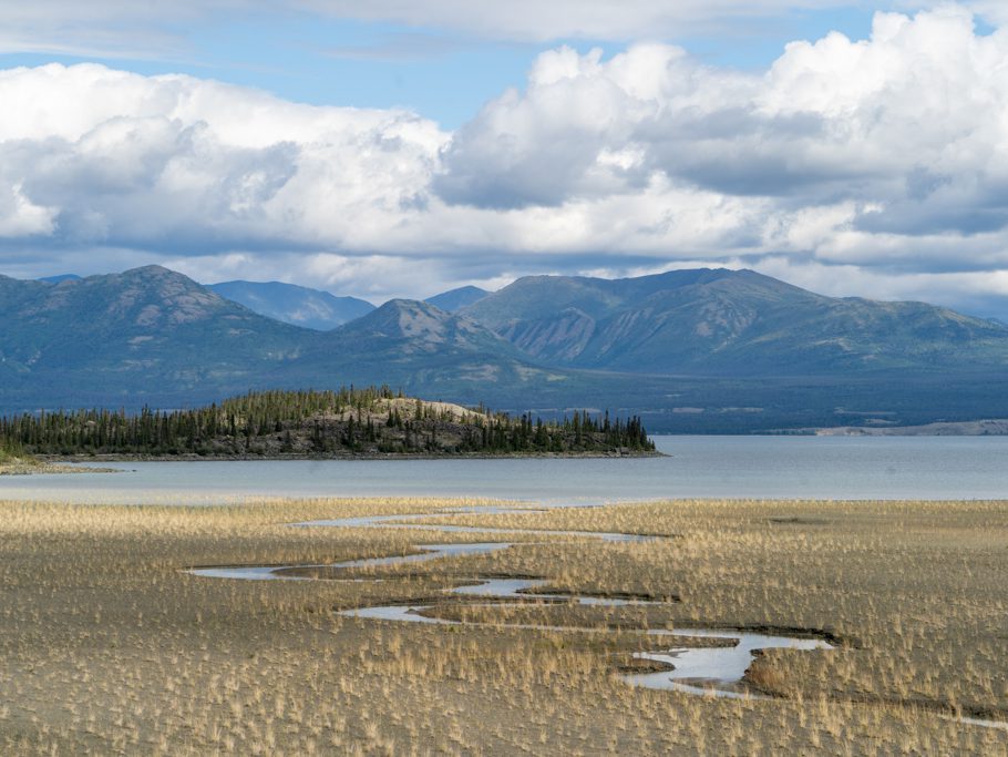 Mündung in den Kluane Lake
