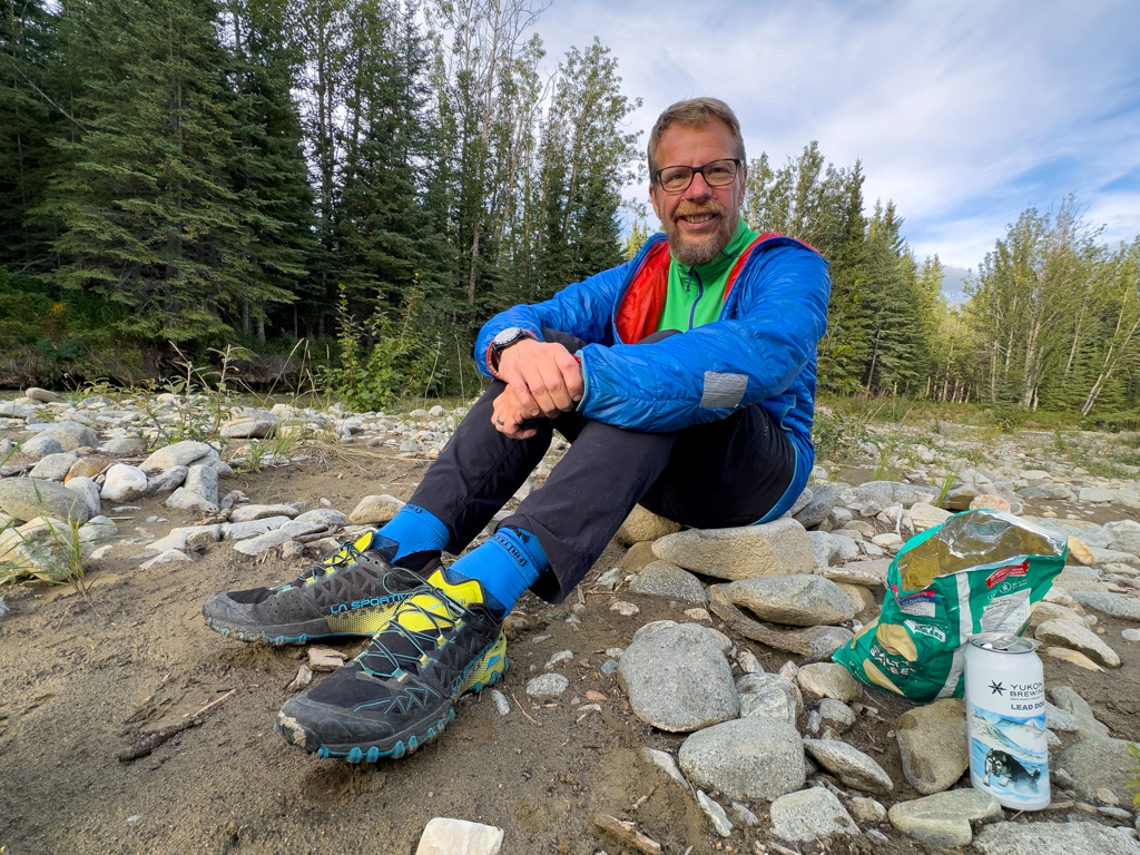 Apéro am Fluss hinter der Eagle Trail State Recreation Site