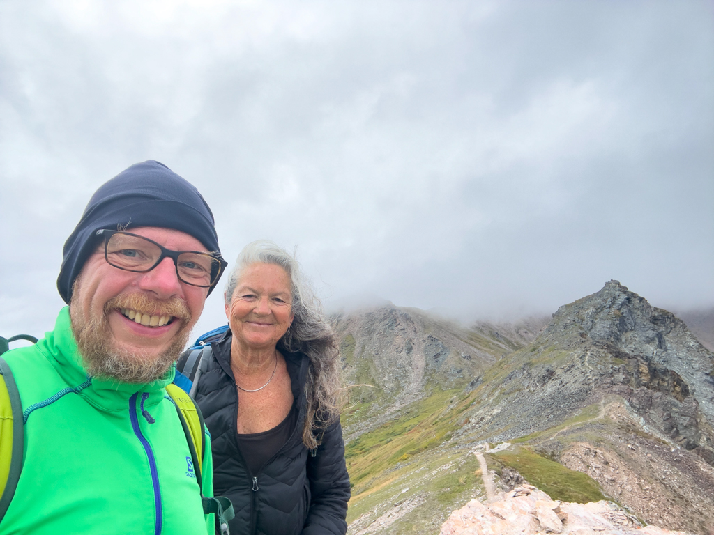 JoMa auf dem Mt. Healy, Blick nach Norden
