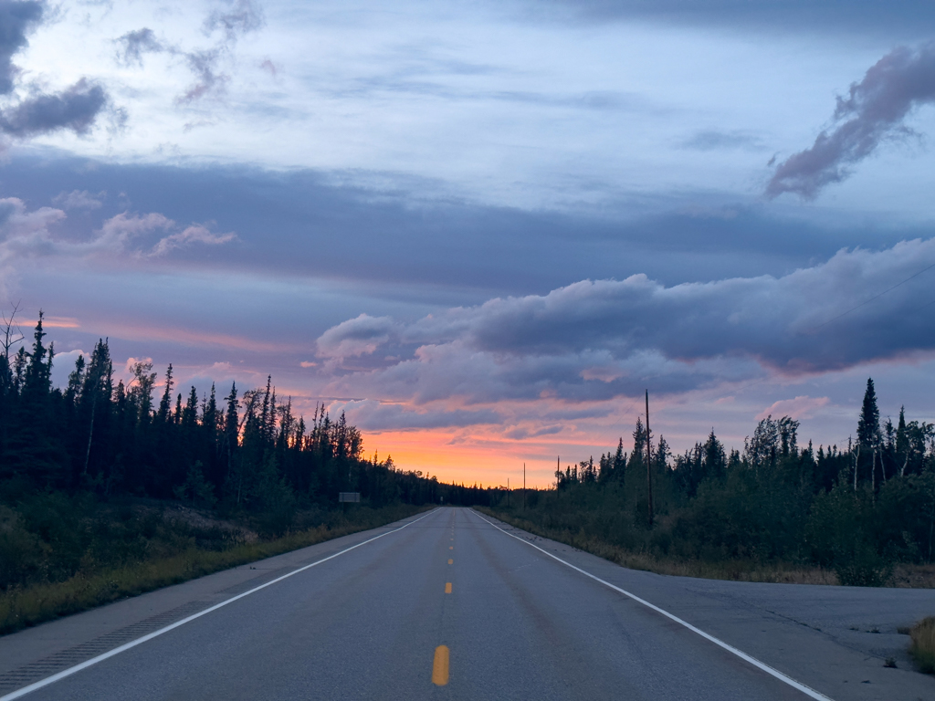 Abendstimmung auf dem Richardson Highway