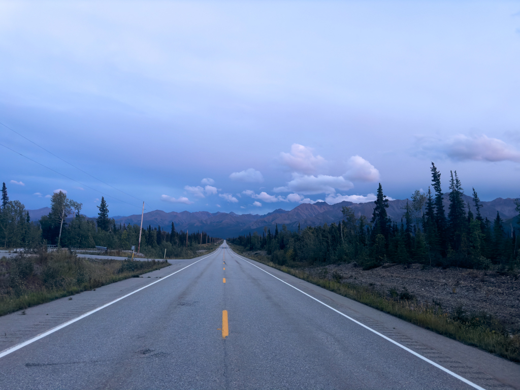 Abendstimmung auf dem Richardson Highway