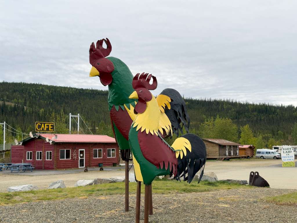 Auch beim anderen Campground wird "Chicken" zelebriert