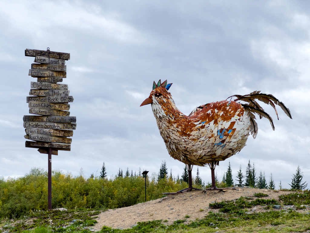 überall "Chicken" in Chicken, Alaska