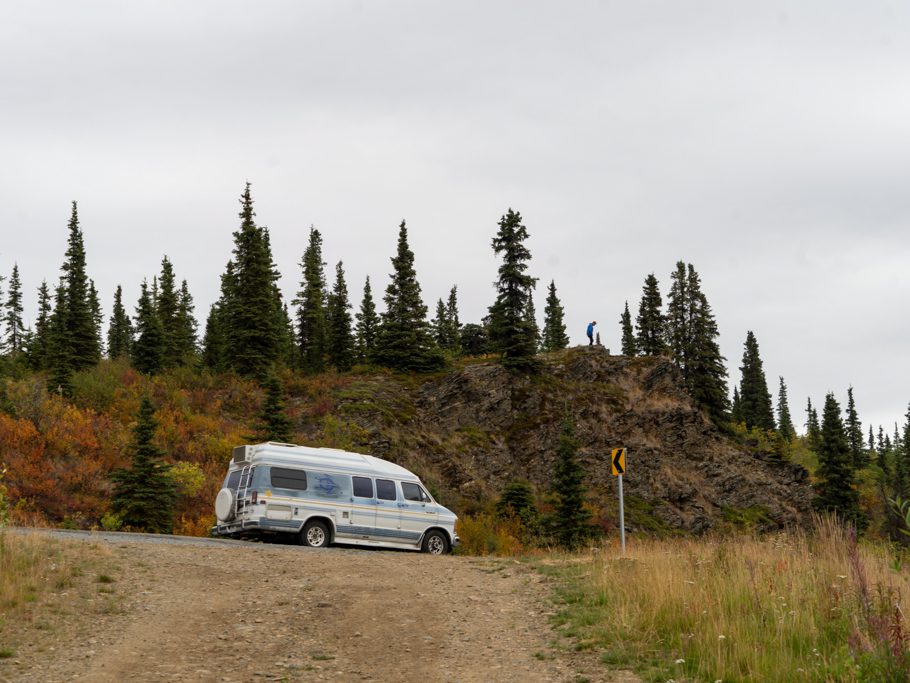 Foto-Stop auf dem Top of the World Highway