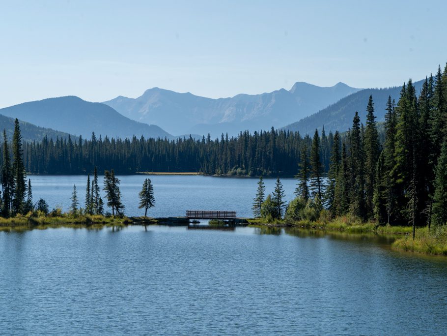 Switzer Provincial Park, Aussicht von der Terrasse des Visitor Centers