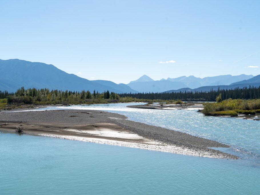 Athabasca River, Sicht gegen Westen