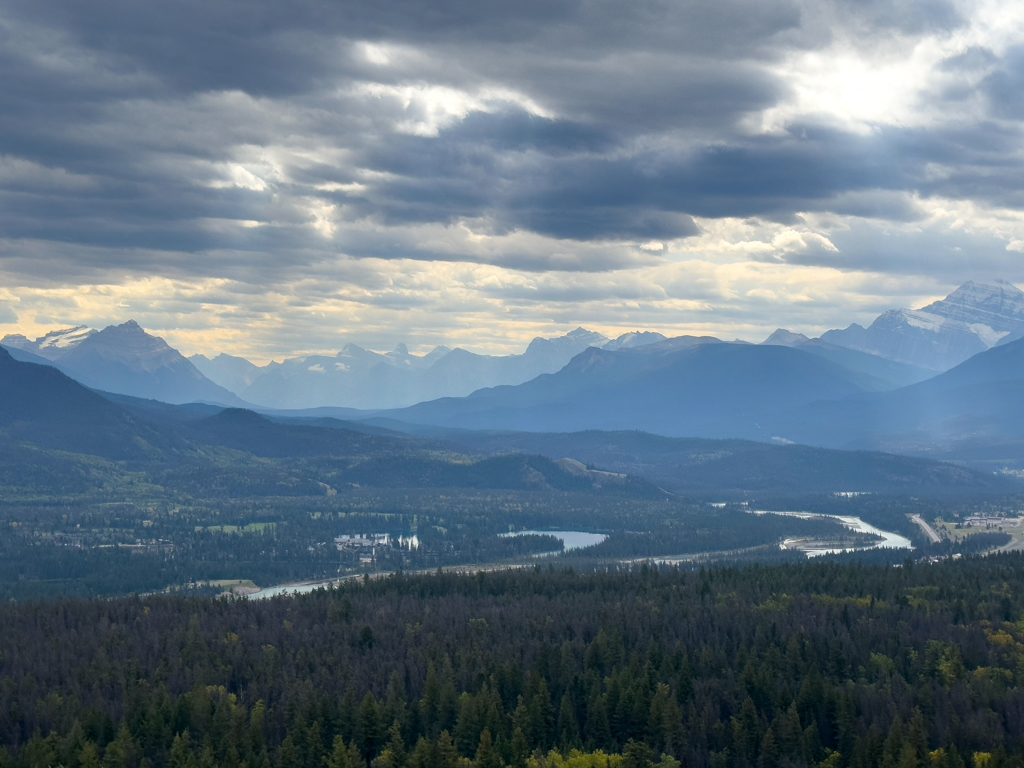 Aussicht vom Overlook Loop Trail auf Jasper