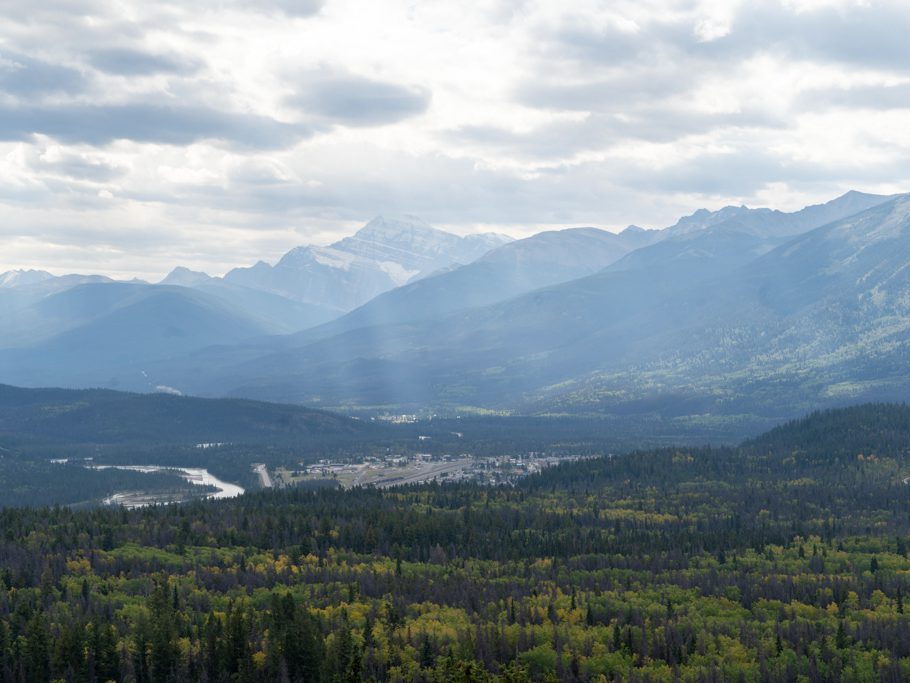 Aussicht vom Overlook Loop Trail auf Jasper