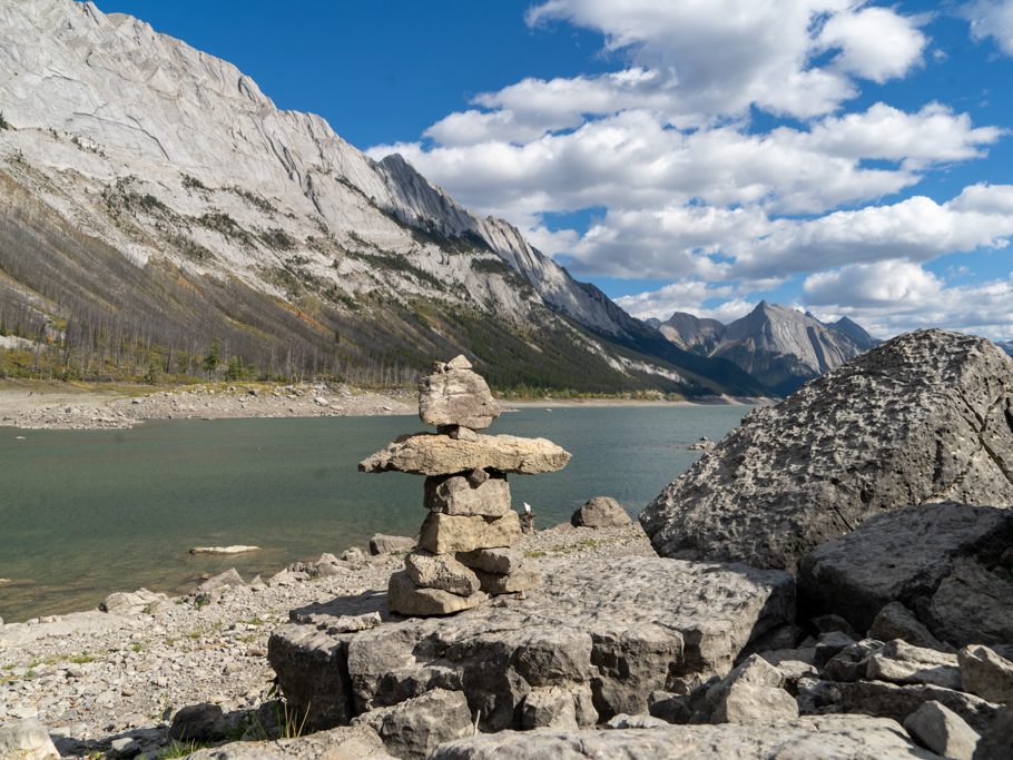 Das Steinmänndli, "der Krieger", am Medicine Lake