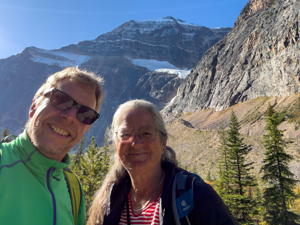 Aussicht am Ende der Mount Edith Clavell Road