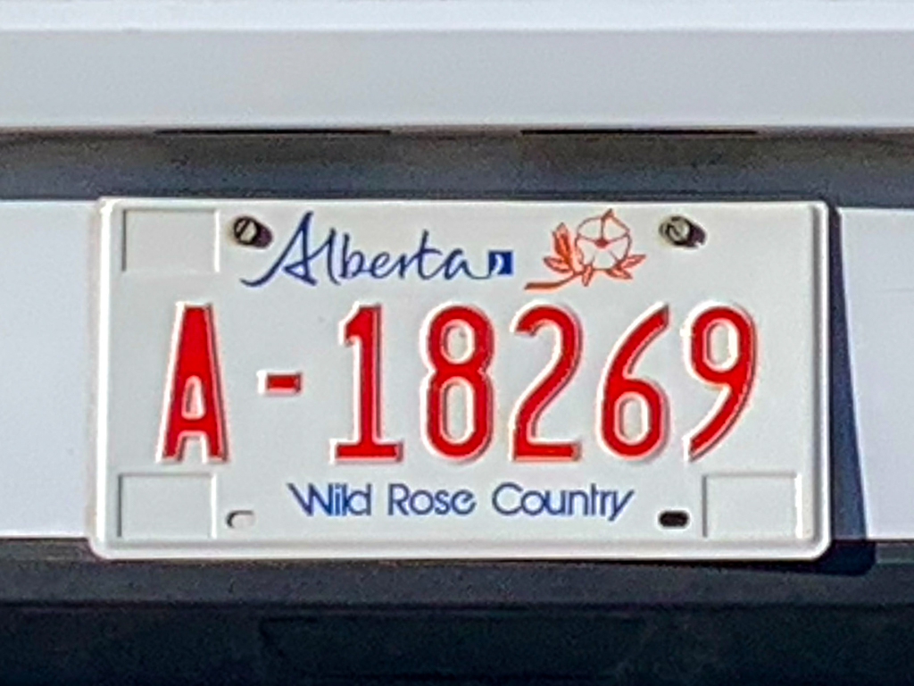Nummernschild: Alberta - Wild Rose Country