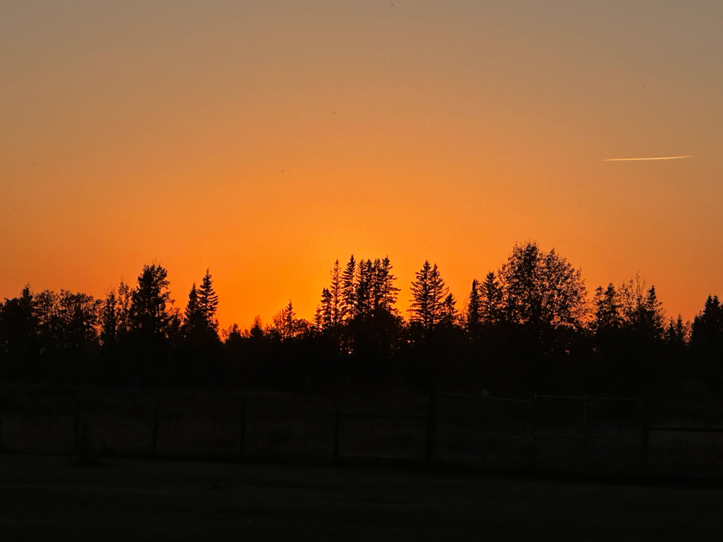 Sonnenuntergang am Country House Campground