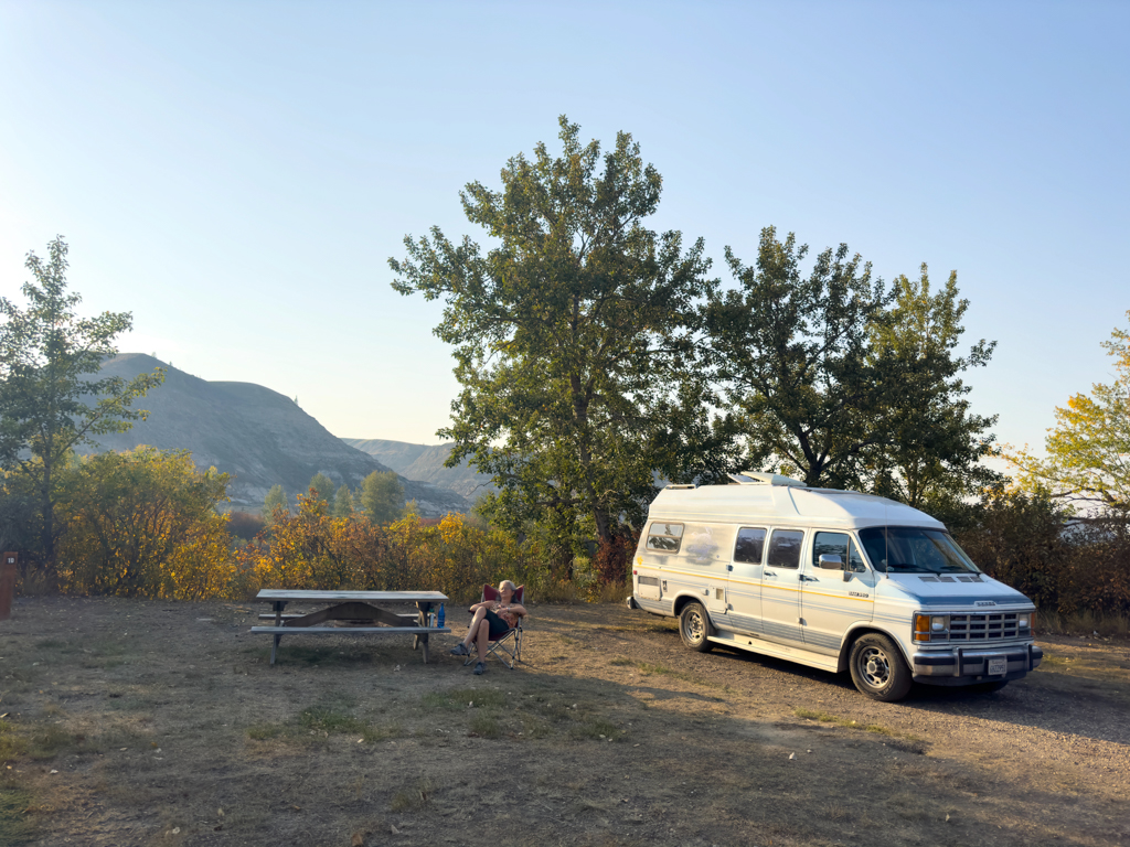 Ma's Entspannungsübung am Starlake Campground