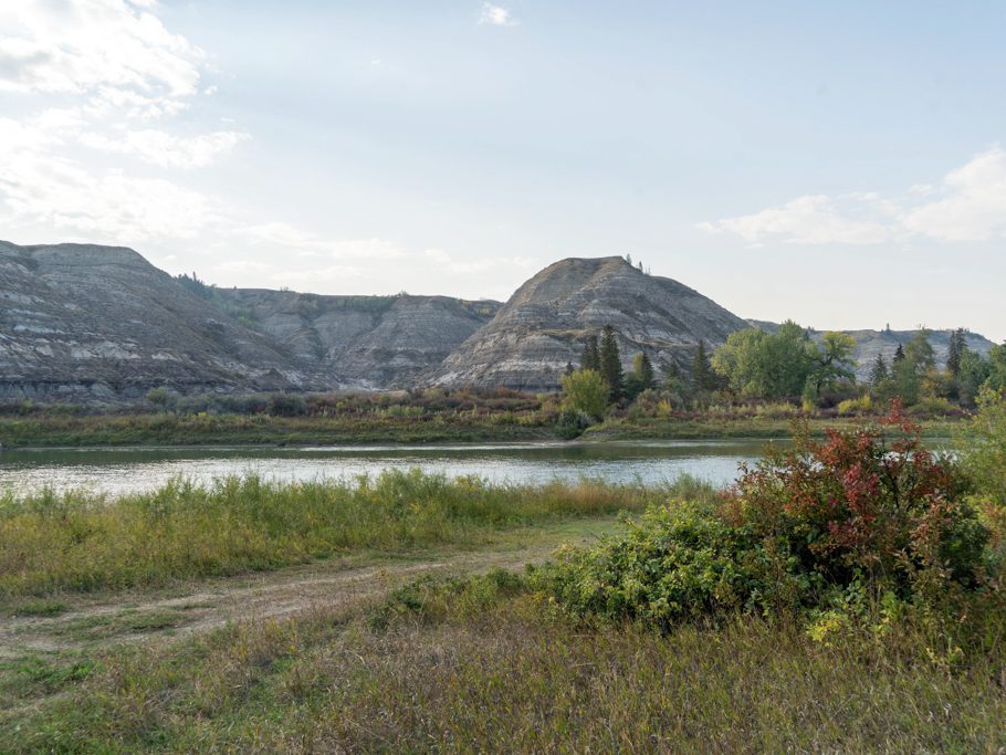 Boat Ramp zum Red Deer River am Starland Campground