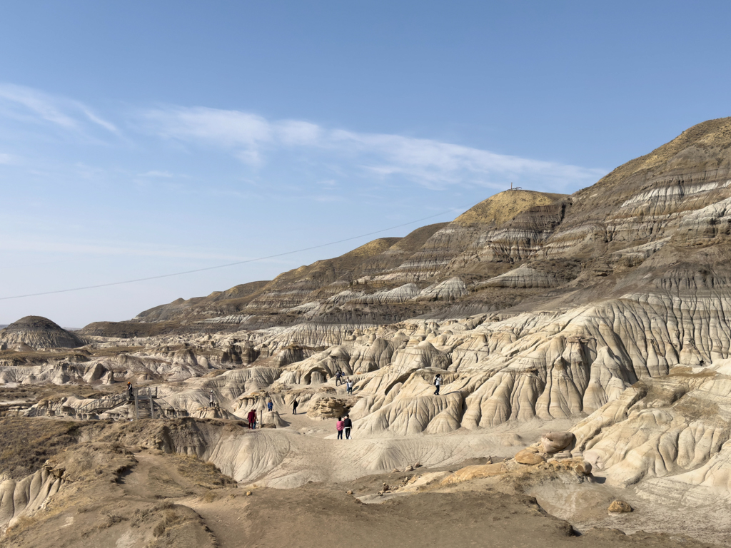 Landschaft der Hoodoos bei Drumheller