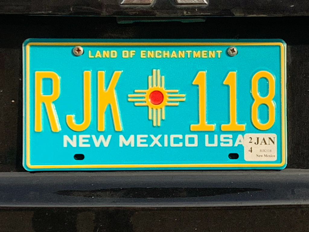 Nummernschild: New Mexico - Land of Enchantment