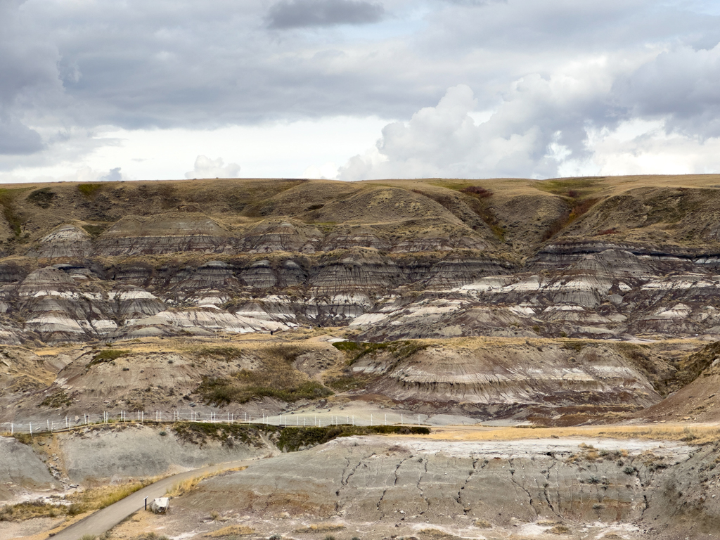 Badlands um das Royal Tyrell Museum in Drumheller