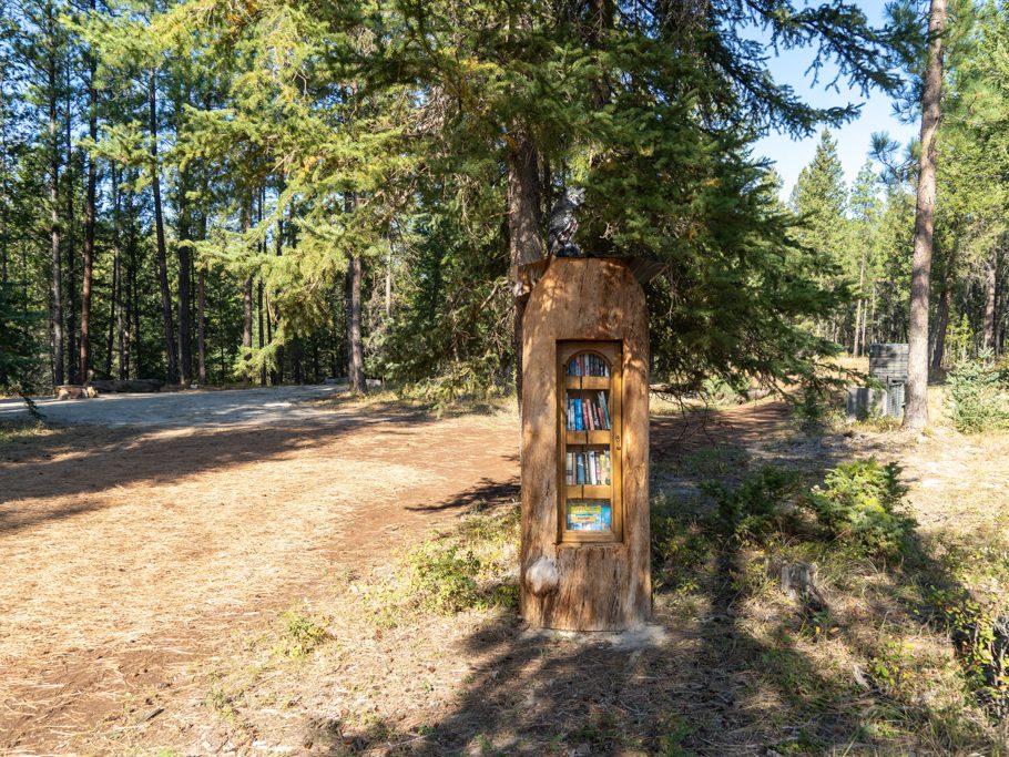 Baumbiblothek im Blacksmith Camp