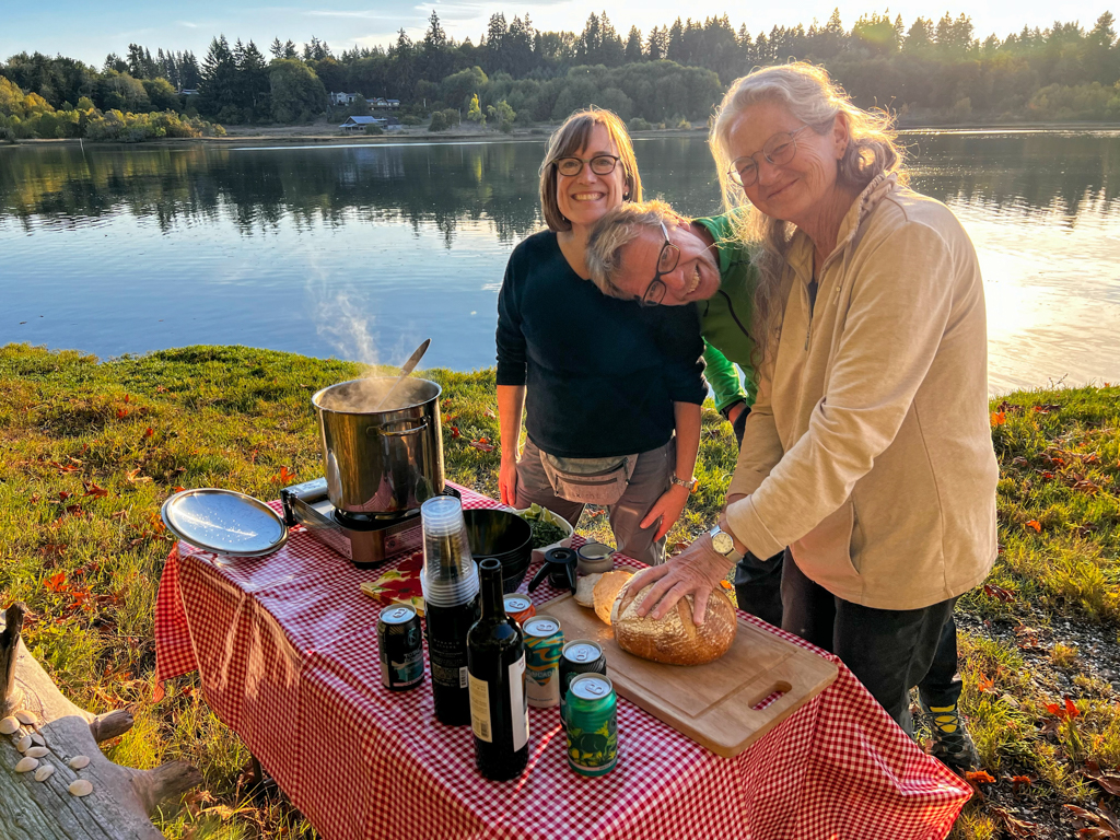 Suppen-Picknick am Henderson Inlet, Olympia