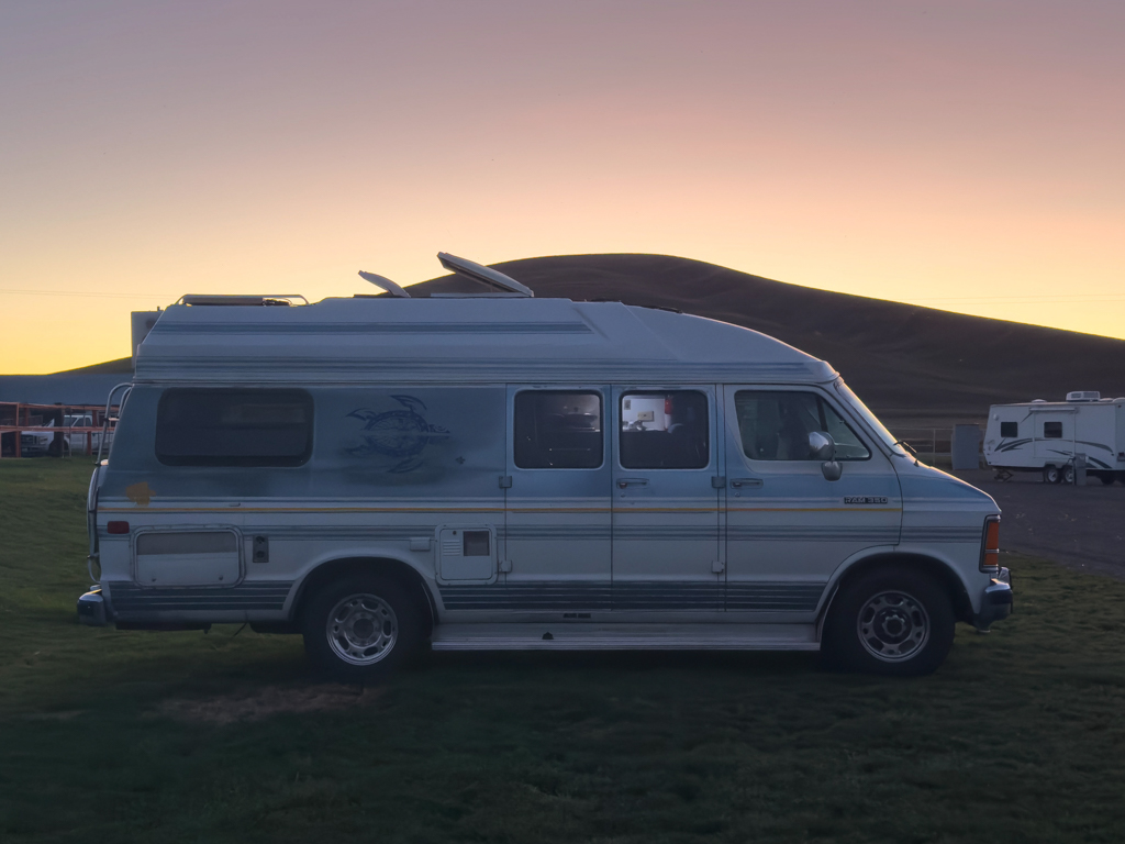 Abendstimmung auf dem Palouse Empire Fair & Rodeo Campground