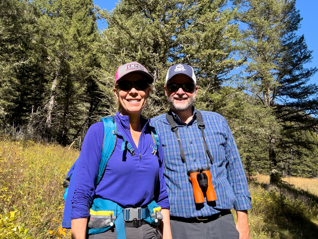 Krista und Mathias auf der Wanderung zu den spanish peaks