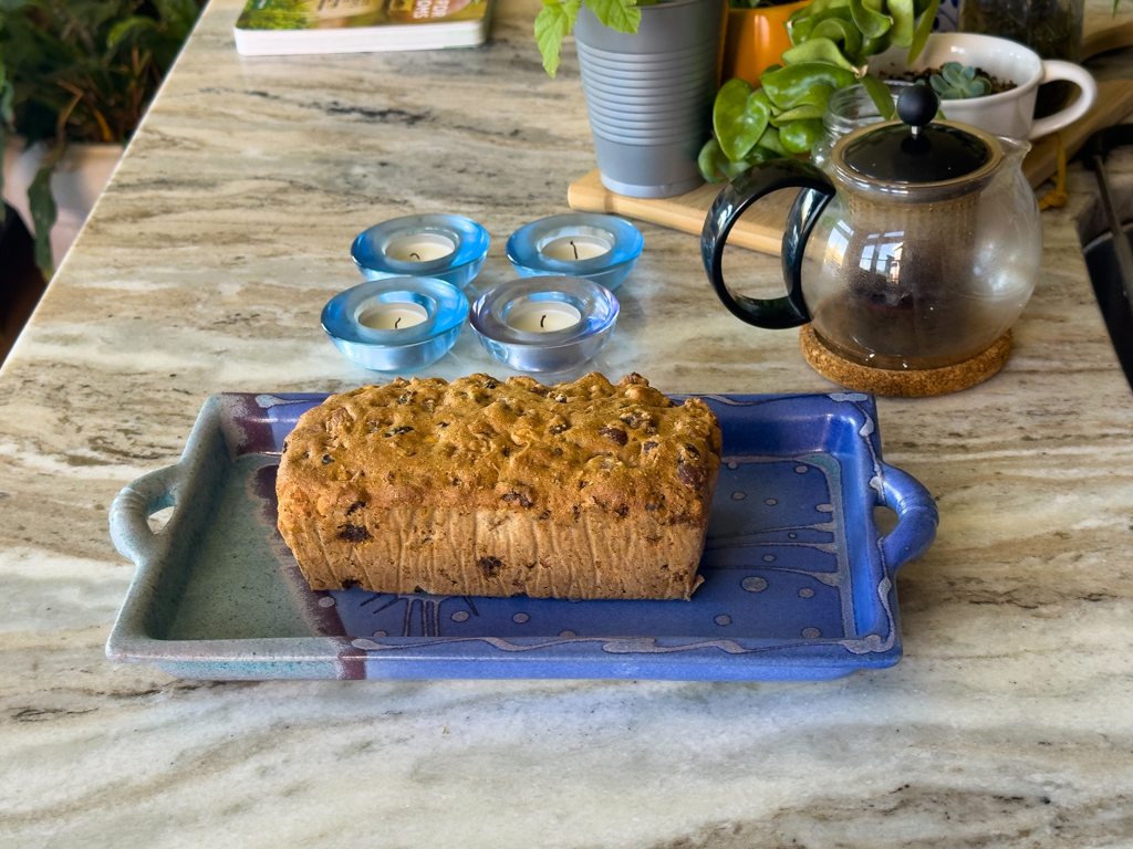 Früchtebrot als Abschiedsgeschenk für Krista