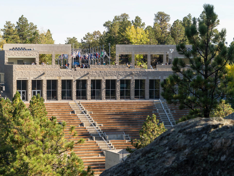 Blick von Mt. Rushmore Monument auf die Aussichtsplatform