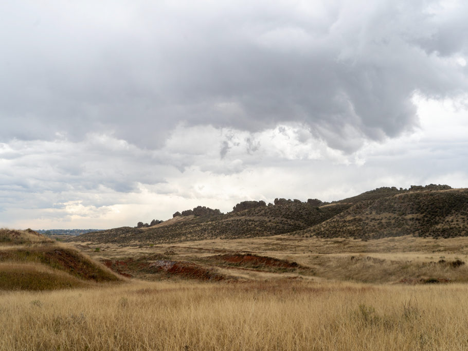 trockene Landschaft bei den Devil's Back Bones