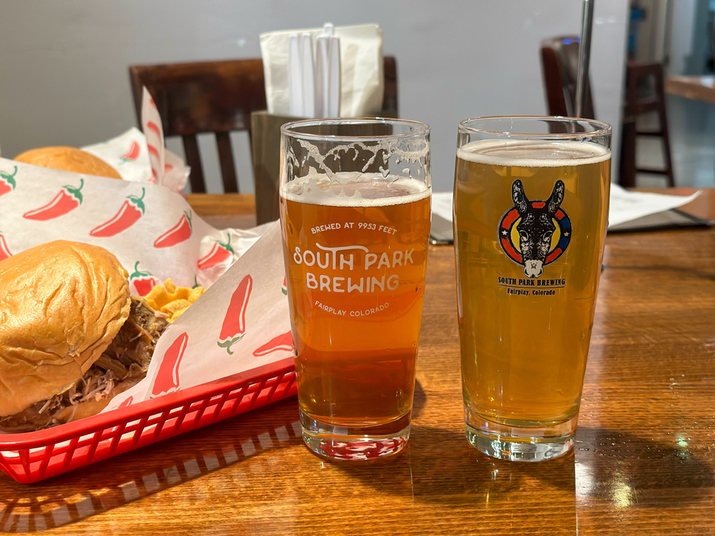 Ein Cowboy Sandwich und ein feines Bier - was will man mehr nach einem langen Road Tour Tag!