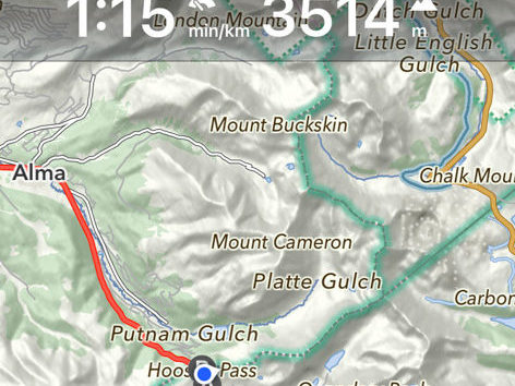 Hoosier Passhöhe, 11'539 ft (3'520 m.ü.M.)