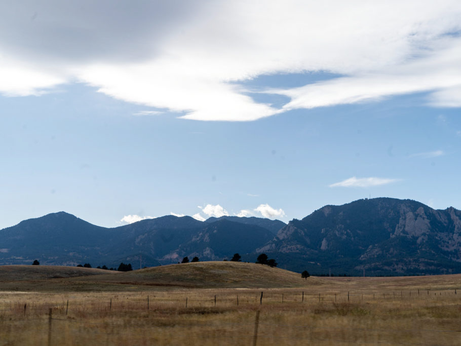 Blick in Richtung Rocky Mountains