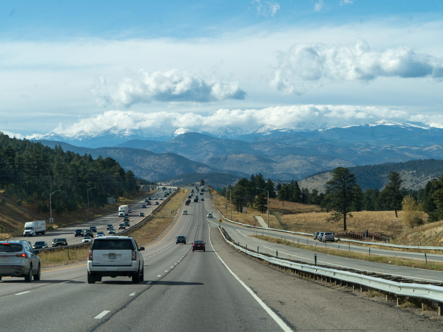 auf der Interstate 70 in Colorado