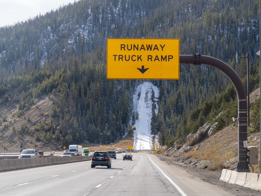 Runaway Truck Ramp an der Interstate 70