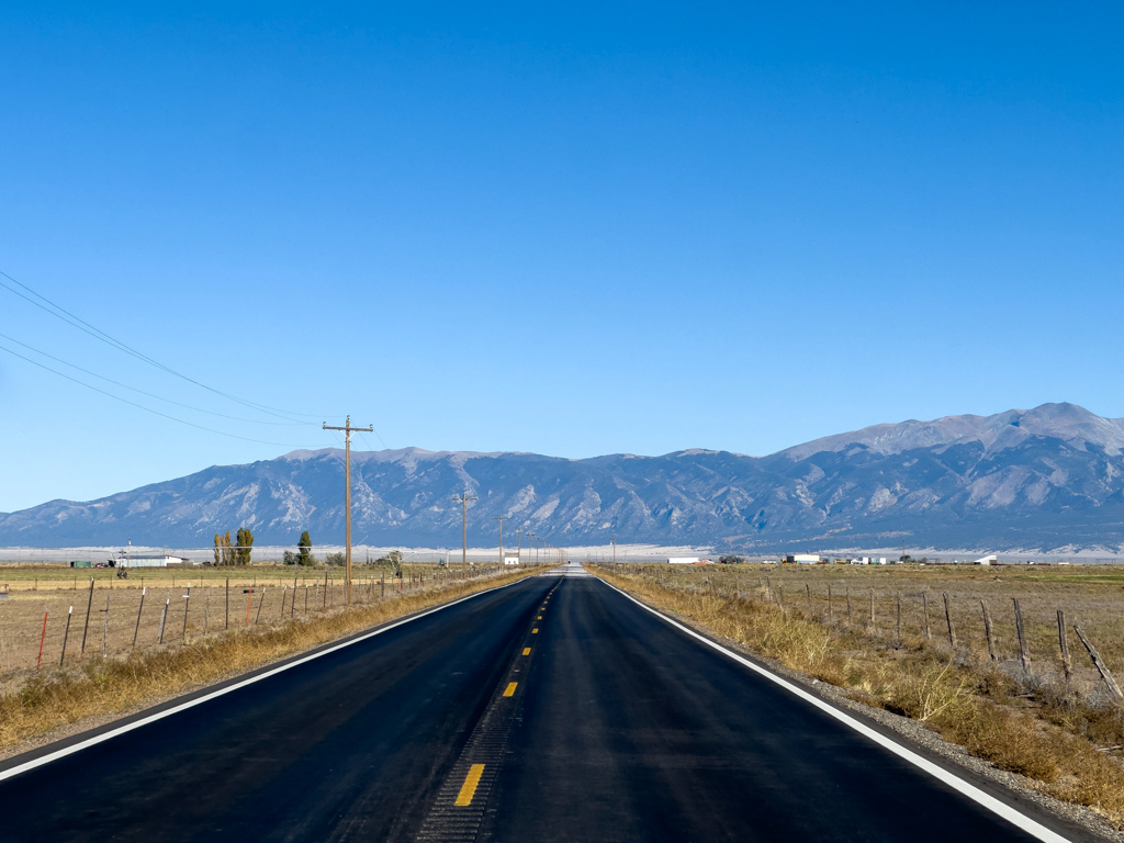 auf dem Weg zu den Great Sand Dunes