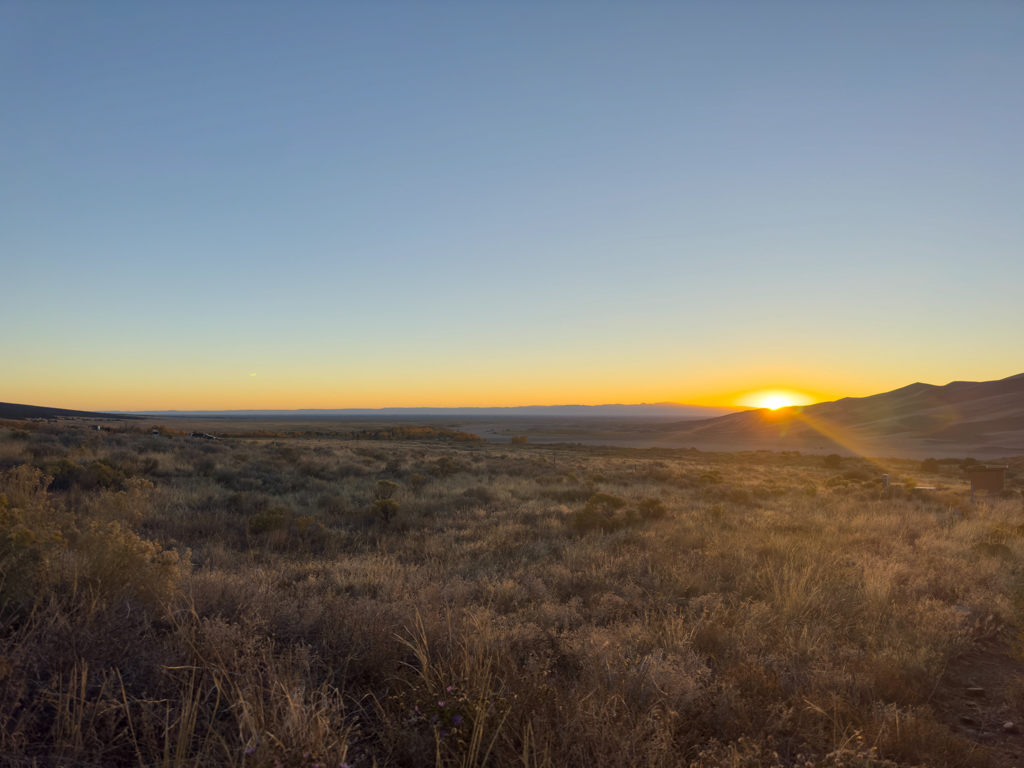 Sonnenuntergang bei den Great Sand Dunes