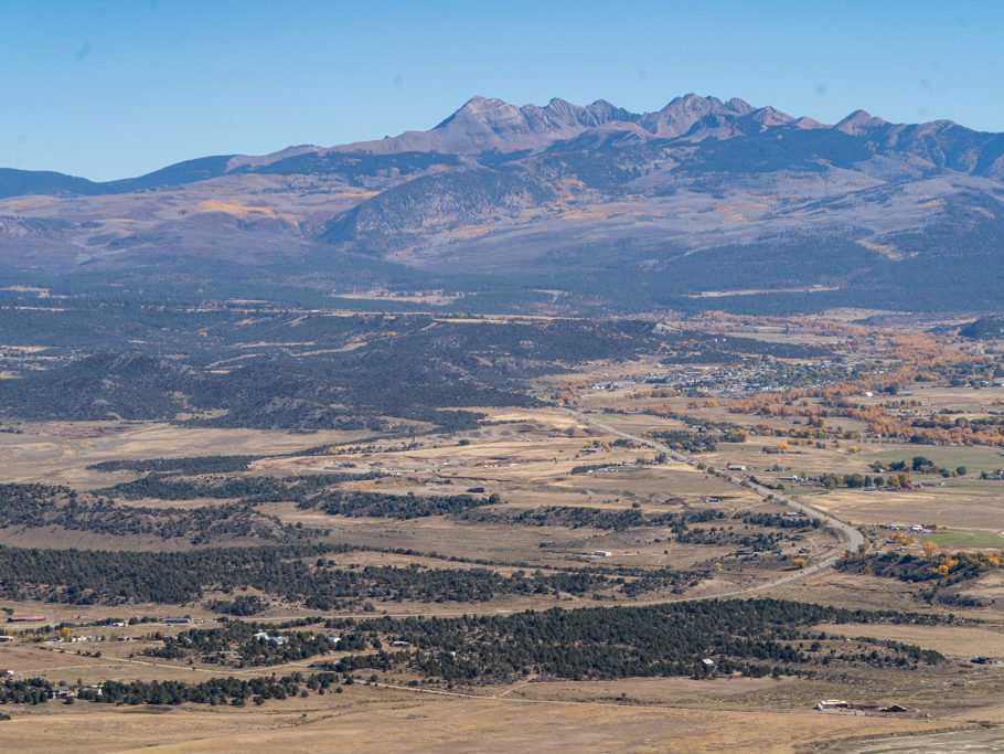 Von dort sind wir gekommen: Landschaftsblick vom Mesa Verde NP aus