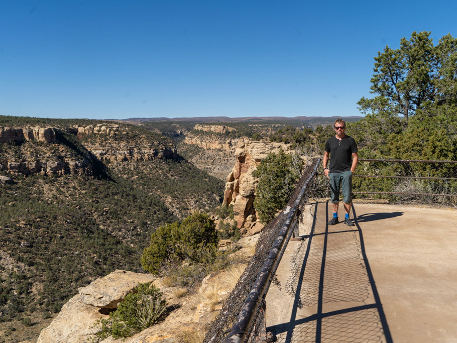 Jo am Canyon im Mesa Verde NP