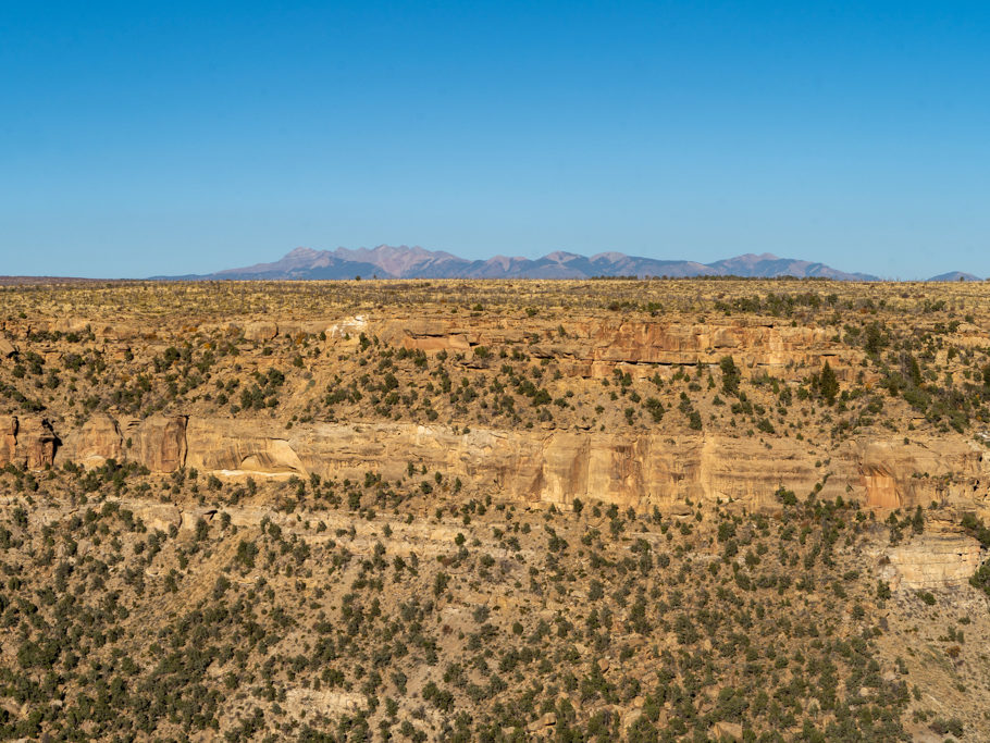 Blick auf die Landschaft im Mesa Verde NP