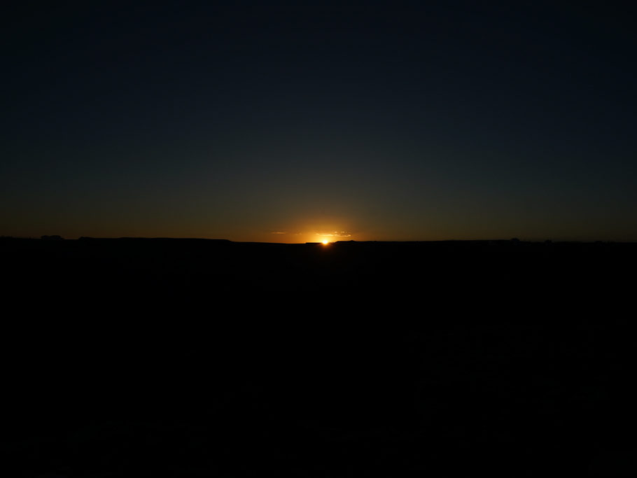 Goosenecks Campground nach Sonnenuntergang