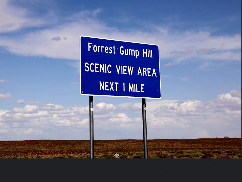Forrest Gump Hill, eigentlich Strasse