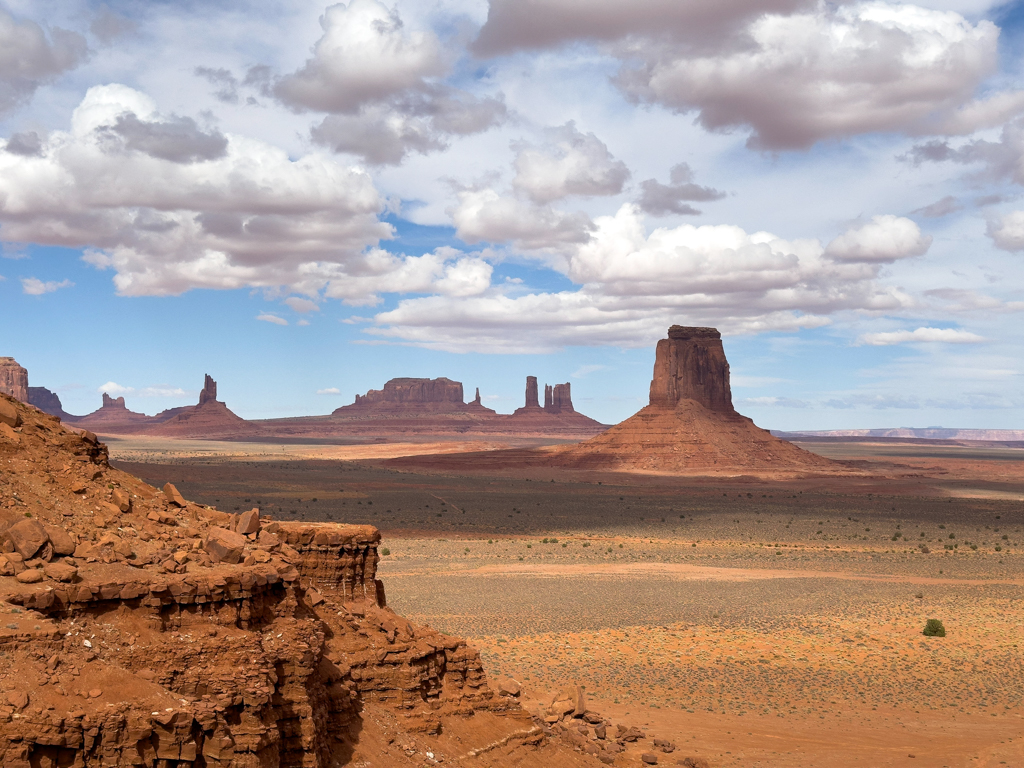 East Mitten Butte vom Elephant Butte aus gesehen