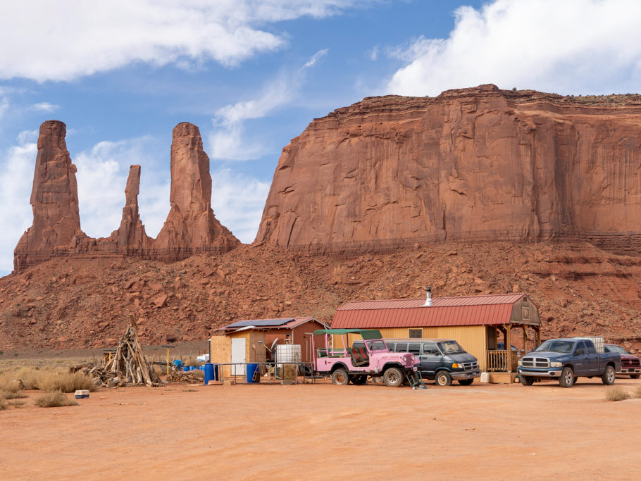 So sieht es bei den Three Sisters am John Ford's Point aus