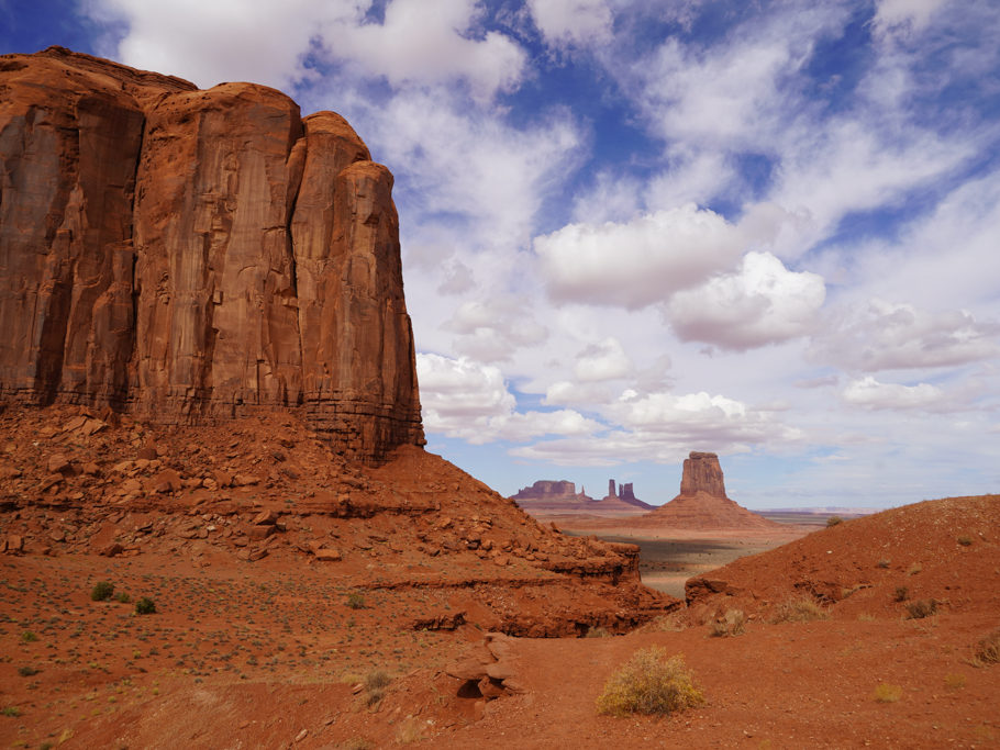 East Mitten Butte vom Elephant Butte aus gesehen