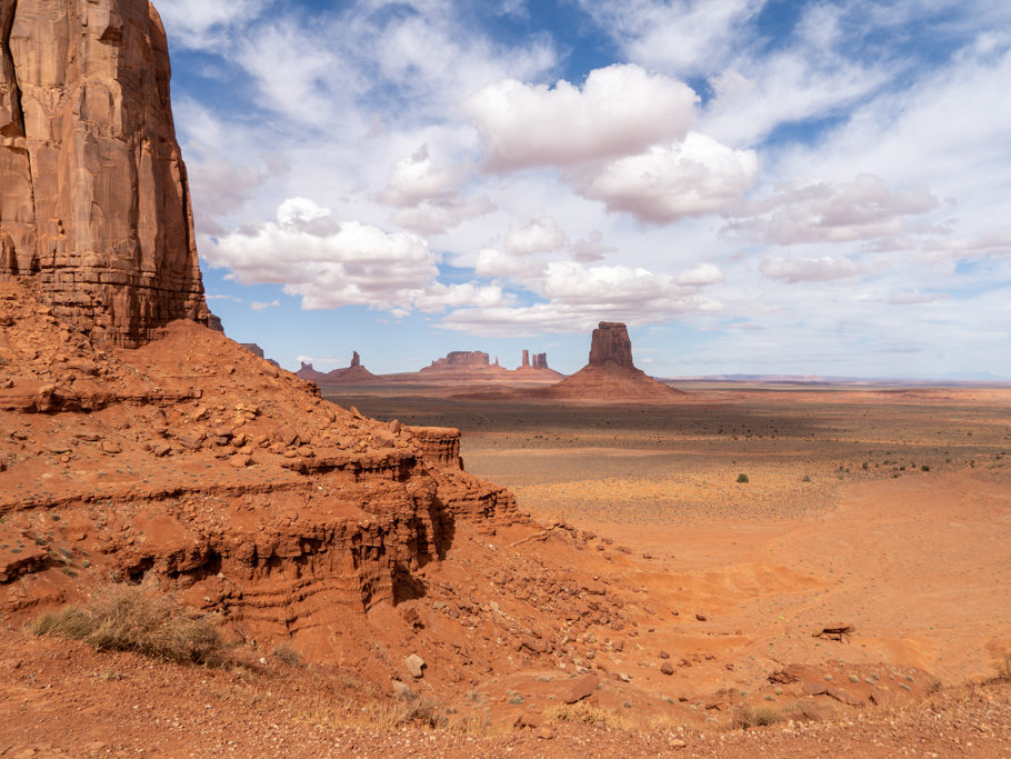 East Mitten Butte vom Elephant Butte aus gesehen