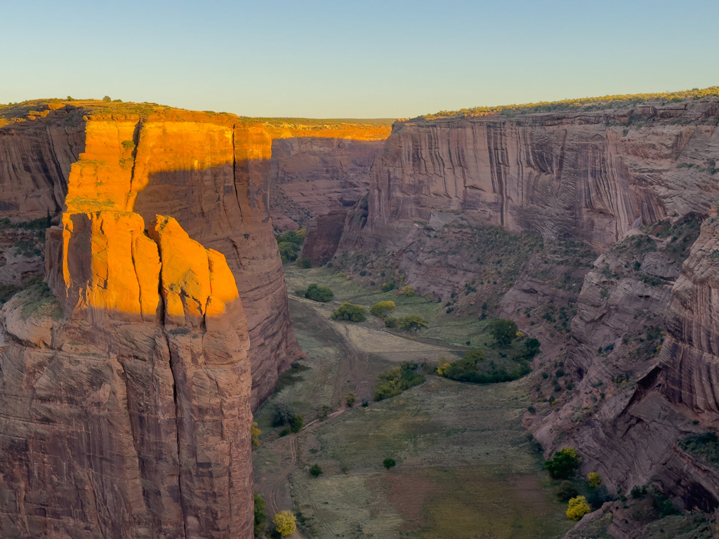 Sonnenuntergang am North Rim beim Canyon de Chelly