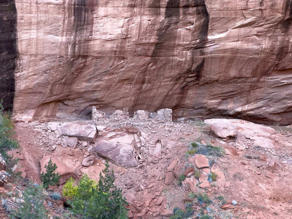 Detail Blick auf Ruine im Canyon de Chelly