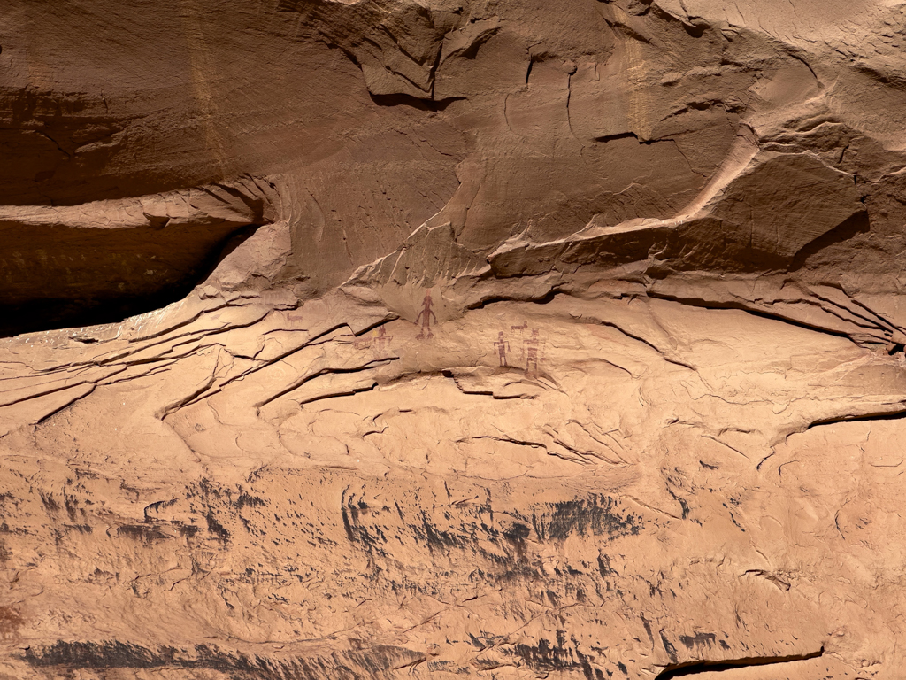 Detail der Petroglyphen im Canyon de Chelly