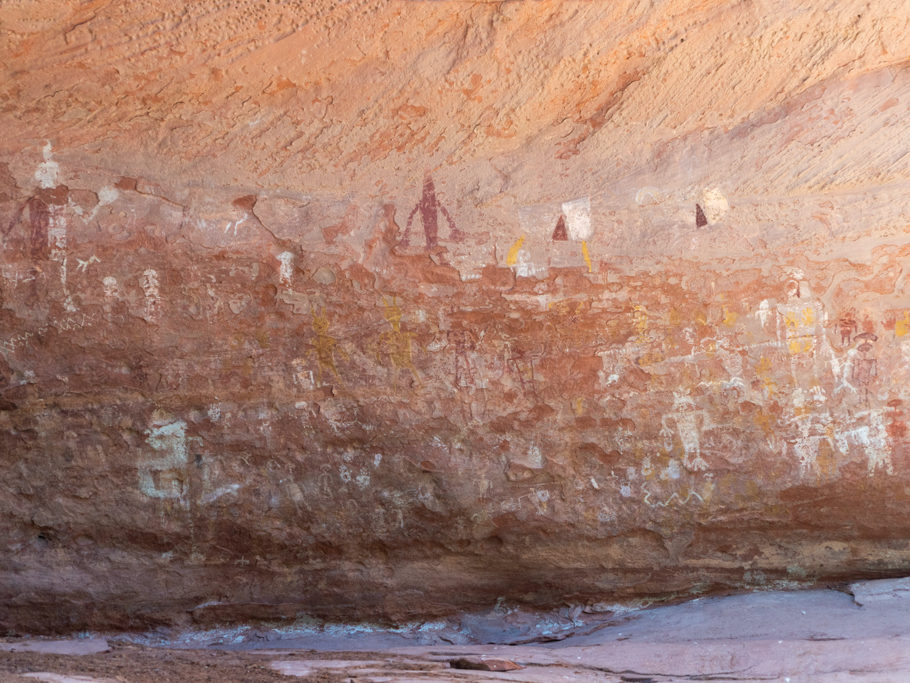 Detail der Petroglyphen im Canyon de Chelly