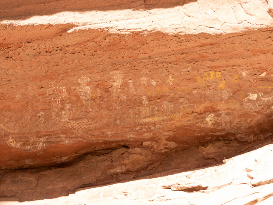 Detail der Petroglyphen im Canyon de Chelly