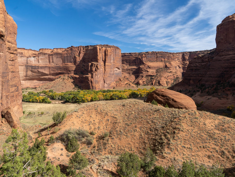 Blick zurück in den Canyon de Chelly